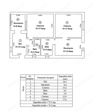 APARTAMENT CU 3 CAMERE LA CASA ,ZONA DEMETRIADE-LIPOVEI - imagine 2