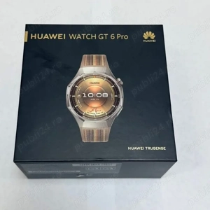 Huawei watch GT6 pro, nou, 2 ani garantie - imagine 4
