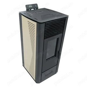 Semineu pe peleti Sophia Ivory 11 kW, WI-FI - imagine 4