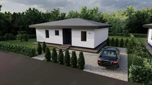 Casă nouă cu 2 dormitoare, 2 băi și teren 515 mp, lângă Baia Mare