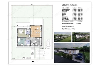 Casă cu teren 550 mp, disponibilă la roșu, semifinisat sau finisat - imagine 2