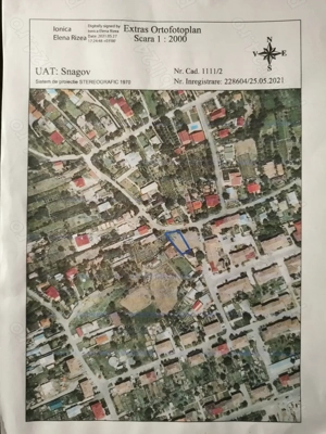 Teren Ghermănești (com. Snagov), 500mp, deschidere stradă 19 m, toate utilităţile - imagine 3
