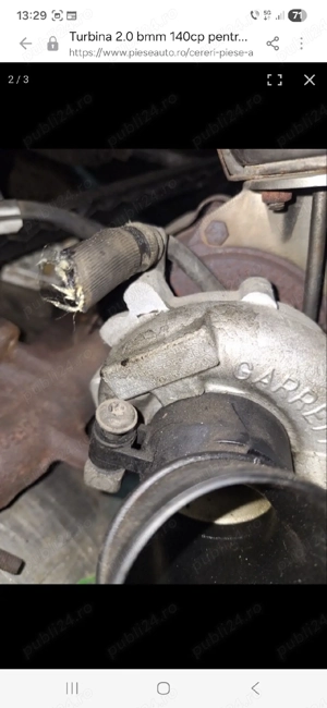 Turbo 2.0 tdi cod motor bmp bmm vw.passat golf 5 skoda seat  - imagine 2