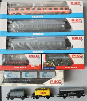 Vagoane trenulet electric H0 Piko