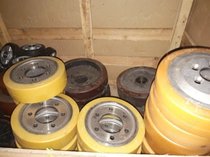 Roata directie transpalet manual 200x50-20 PU - imagine 6