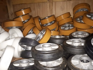 Roata directie transpalet manual 200x50-20 PU - imagine 4