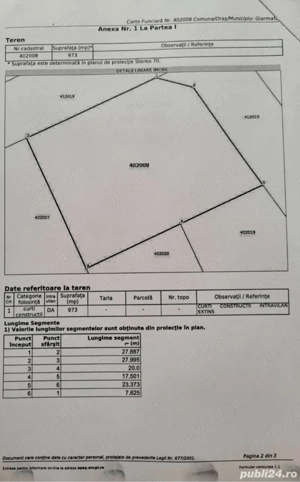 Vand teren intravilan Giarmata 973 mp toate utilitatile in apropiere - imagine 5