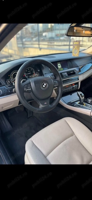 BMW Seria 5 F10 Automat   Interior Crem   Foarte Întreținut   Preț Bun - imagine 7