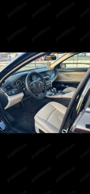 BMW Seria 5 F10 Automat   Interior Crem   Foarte Întreținut   Preț Bun - imagine 4
