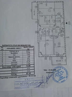 PROPRIETAR Ap 3 cam,2 băi, 2 balcoane,an1990, pod si boxa foarte spatioase+loc parcare, ZONA 1 MAI - imagine 10