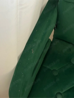 scaun birou, verde catifea 