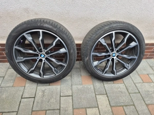 jante de vară de 20 inch originale BMW X3 G01 X4 G02 M699 anvelope de vară - imagine 5