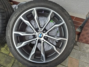 jante de vară de 20 inch originale BMW X3 G01 X4 G02 M699 anvelope de vară - imagine 2