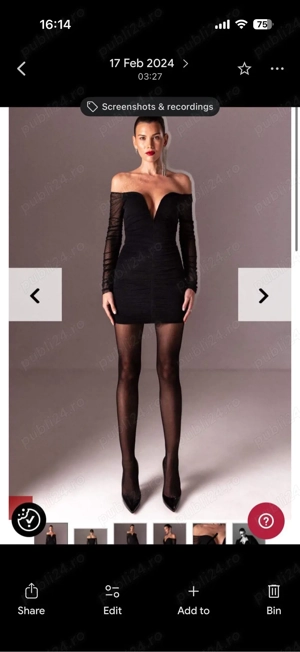 rochie nissa, purtată o dată, 38