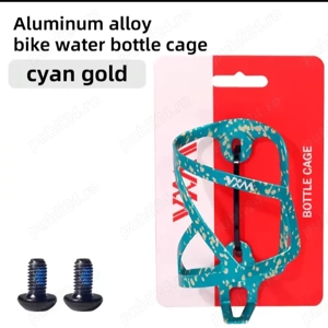 Suport bidon apa cadru bicicleta mtb cursiera VXM aliaj aluminiu anodizat ultrausor Bianchi suruburi - imagine 2