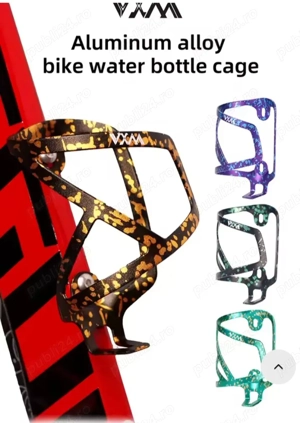 Suport bidon apa cadru bicicleta mtb cursiera VXM aliaj aluminiu anodizat ultrausor Bianchi suruburi - imagine 8