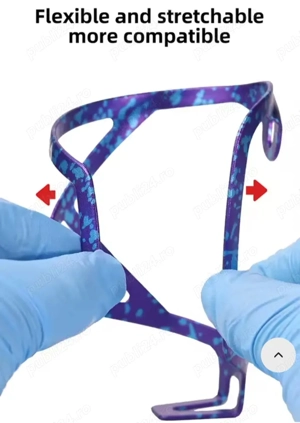 Suport bidon apa cadru bicicleta mtb cursiera VXM aliaj aluminiu anodizat ultrausor Bianchi suruburi - imagine 4