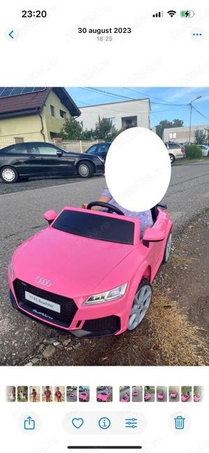 Vând mașinuța electrică roz 1-5 ani 