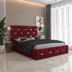 Pat Tapitat Bia Visiniu Catifea Premium  Design modern