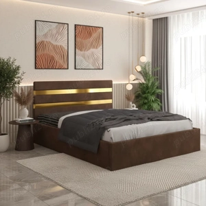 Pat Tapitat Adria Maro  Calitate premium Promoție mobilă dormitor