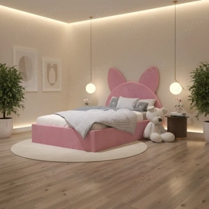 Pat Tapitat Amira Roz cu Catifea Premium  Model elegant