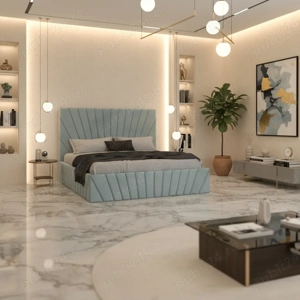 Pat Tapitat Leon Lemon Catifea Premium Transport oriunde în România