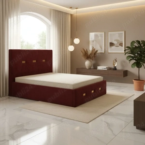 Pat Tapitat Rhea Visiniu Catifea Premium Contactează-ne