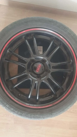 Jante Dotz R17 5X112 cu anvelope de vara. Volkswagen Audi Skoda Seat.