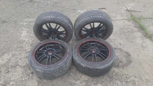 Jante Dotz R17 5X112 cu anvelope de vara. Volkswagen Audi Skoda Seat. - imagine 2