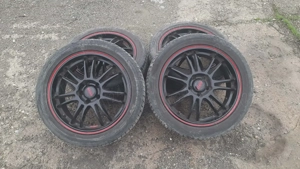 Jante Dotz R17 5X112 cu anvelope de vara. Volkswagen Audi Skoda Seat. - imagine 4