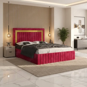 Pat Tapitat Loris Visiniu Catifea Premium Expediere rapidă