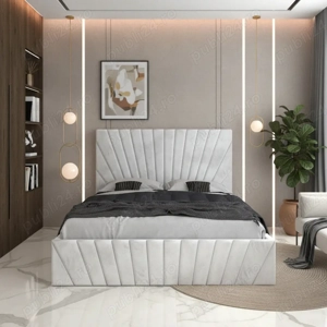 Pat Tapitat Leon Alb Catifea Premium  Finisaje premium