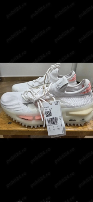 Adidas Original NMD_S1 Cloud White cu eticheta (Alb cu portocaliu) mas. 39 1 3