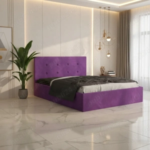 Pat Tapitat Elys Mov Catifea Premium  Model elegant Alege acum mobilă pentru dormitor