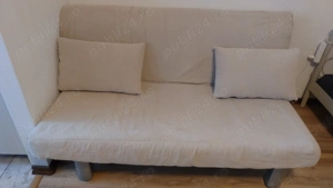 Vanzare Canapea extensibilă 2 locuri, material stofă bej   Complet dehusabilă