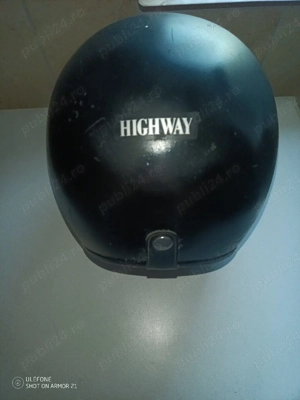 Cască Moto Scuter Highway 1 (Jet) - Negru Mat - Stare ok - imagine 3