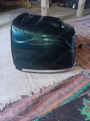 Portbagaj scuter (Top Case) Robust - Model Retro cu Spătar și Cheie - imagine 3