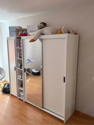 Vand dulap sifonier Nordis alb  oglinda 2.10 m latime 