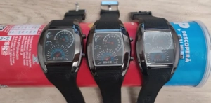 Lot 3 Ceasuri barbati KCQ RPM Turbo Flash LED Speedometer