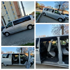 Vw Transporter T5 8+1,  lung ,9 locuri, 1.9 tdi,clima, sirocou, 2008  - imagine 10