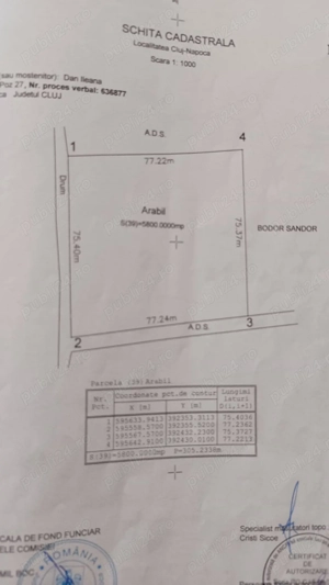 Vand teren extravilan in Padureni, Cluj. - imagine 5