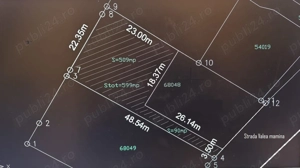 De vanzare teren 599mp Comuna Berceni strada Mamina