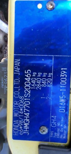 vand honda h-rv 1,6 benzina 4x4 aer conditionat functional - imagine 4