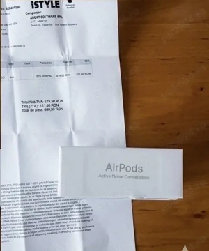 AirPods 4 cu ANC   originale, cu factură și garanție valabilă