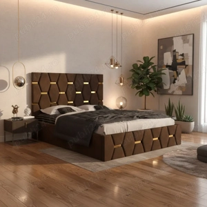 Pat Tapitat Bia Maro Catifea Premium Contactează-ne Mobilă dormitor promoție