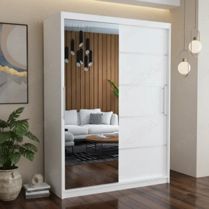 Dresing Delia 150 Alb cu Oglinda Transport oriunde în România Reduceri mobilier dormitor