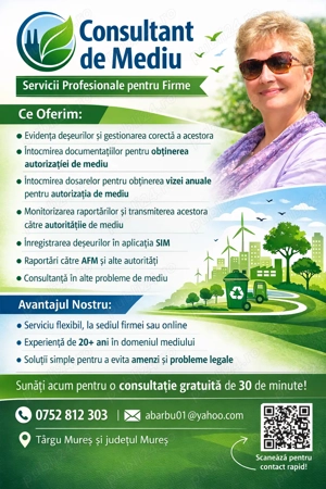 Consultant de mediu, servicii complete pentru firme mici si nu numai