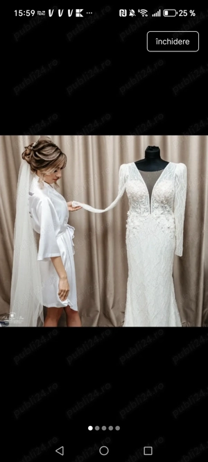 Vând rochie de mireasa, mărimea xs-s