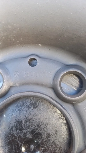 Jante tabla R15, 5x112, originale Mercedes - imagine 3