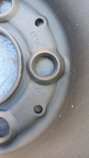 Jante tabla R15, 5x112, originale Mercedes - imagine 2